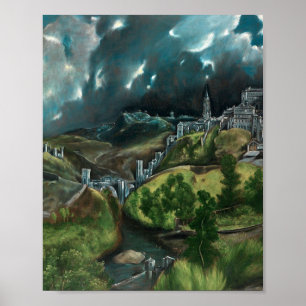 Affiche El Greco - View Of Toledo (1598-1599)