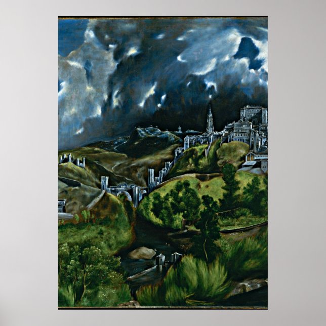Affiche El Greco - Vue de Tolède (Devant)
