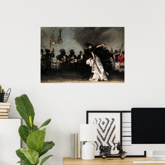 Affiche El Jaleo par John Singer Sargent (Bureau à domicile)