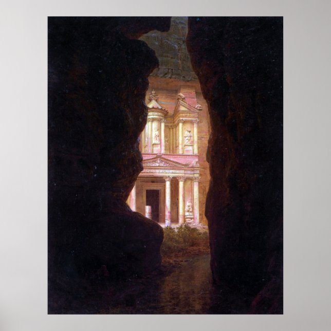 Affiche El Khasne, Petra par l'église Frederic Edwin (Devant)