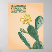 El Maestro Cactus Print | Art Botanique Mexicain