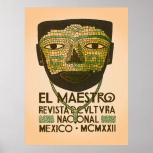 Affiche El Maestro Cactus Prints Art Botanique Mexicain