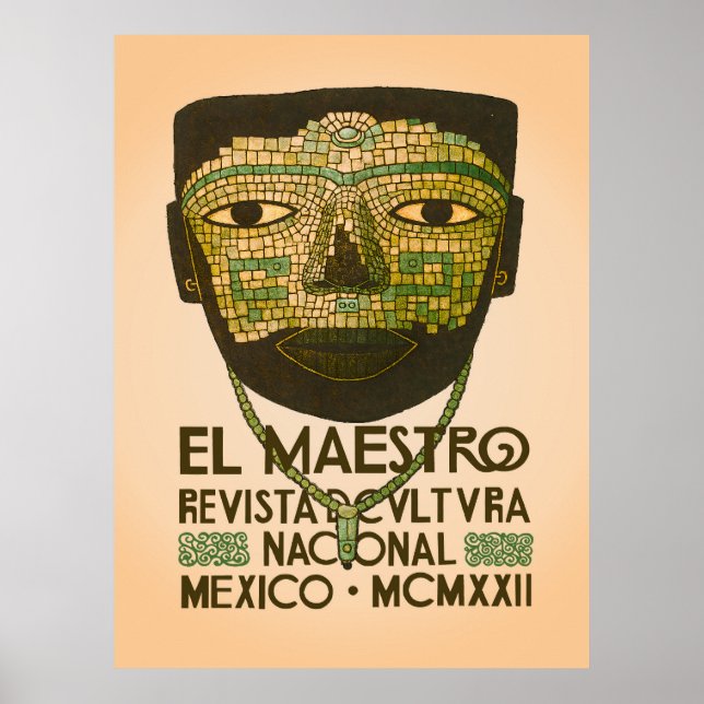 Affiche El Maestro Cactus Prints | Art Botanique Mexicain (Devant)