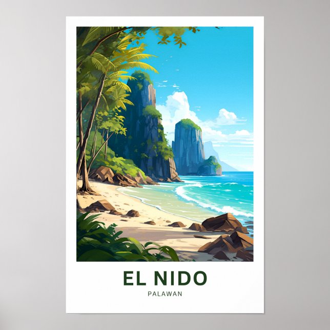 Affiche El Nido Palawan (Devant)