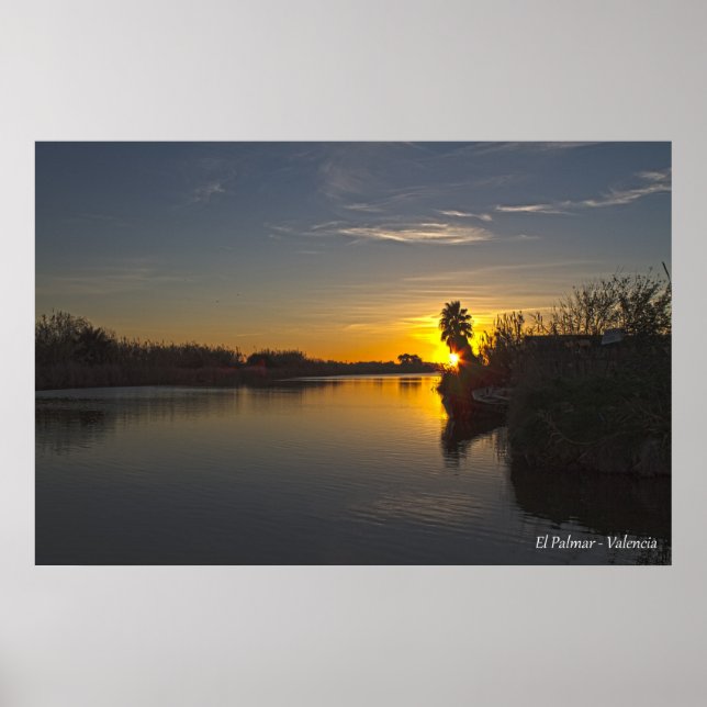 Affiche El Palmar Valencia España Albufera (Devant)