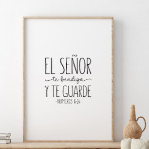 Affiche El Señor te bendiga y te guarde, Numeros 6:24