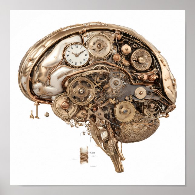 Affiche Elaborate Victorian Style: Steampunk Clockwork (Devant)