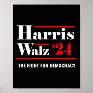 Affiche Elect Kamala Harris & Tim Walz 2024
