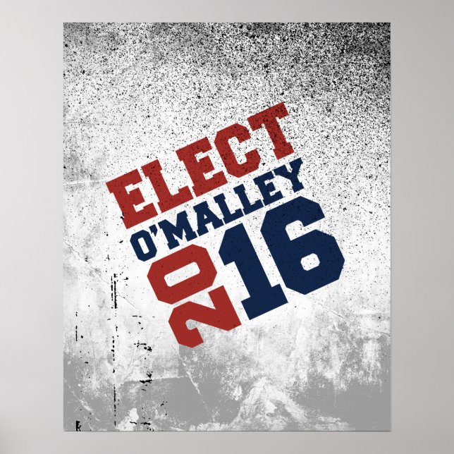 Affiche Elect O'Malley 2016 Neon Design (Devant)