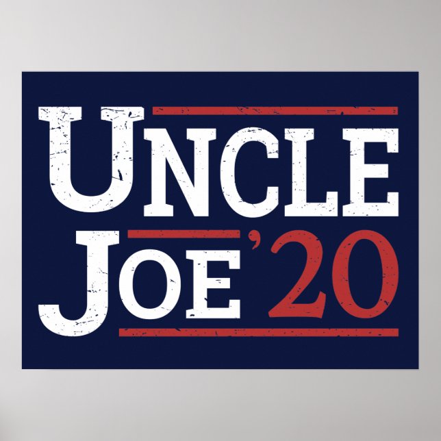 Affiche Élection 2020 - Oncle Joe (Devant)