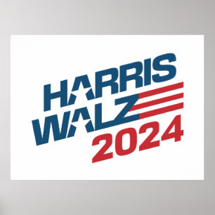 Affiche Élection 2024 Harris Walz