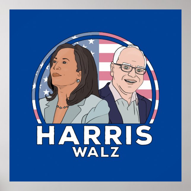 Affiche Élection de Harris Walz (Devant)