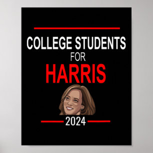 Affiche Élection des étudiants Kamala Harris Président Kam