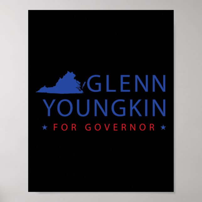 Affiche Élection du gouverneur de Virginie Glenn Youngkin  (Devant)