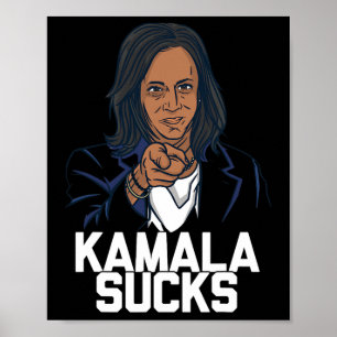 Affiche Élection du président Kamala Harris 2024 Trump Hal