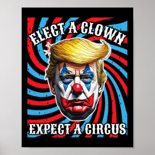 Affiche Élection D'Un Clown Attendez-Vous À Un Cirque Anti