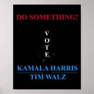 Affiche Élection Harris 2024 - Michelle Obama Fait Quelque