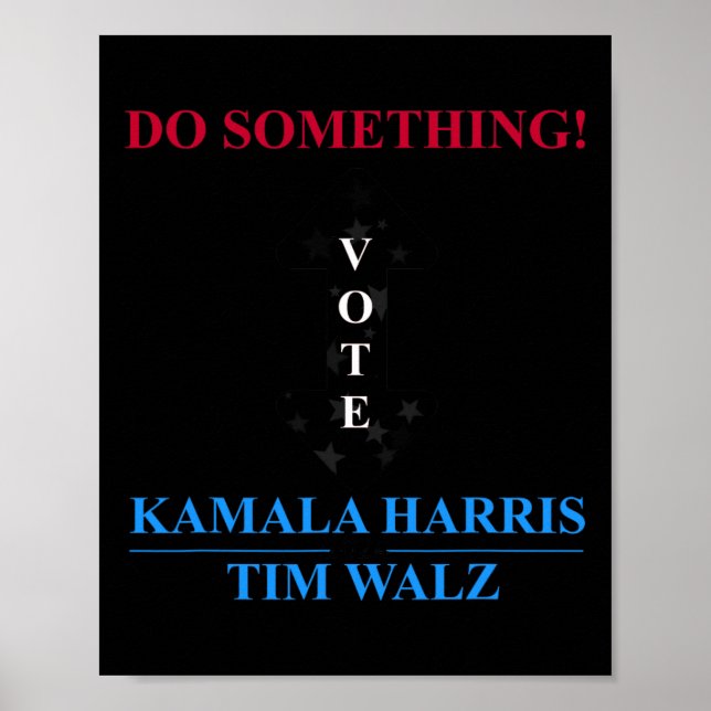 Affiche Élection Harris 2024 - Michelle Obama Fait Quelque (Devant)