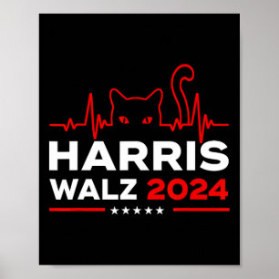 Affiche Élection Harris Waltz 2024 Harris Tim Waltz Battem