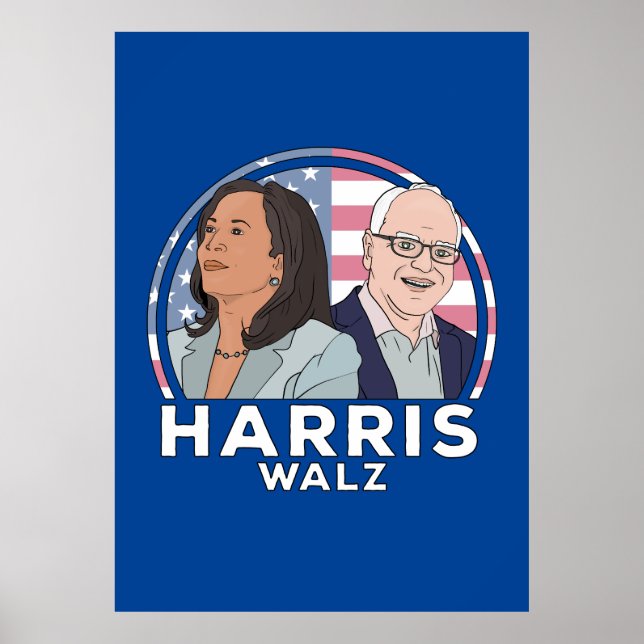 Affiche Élection Harris Walz (Devant)