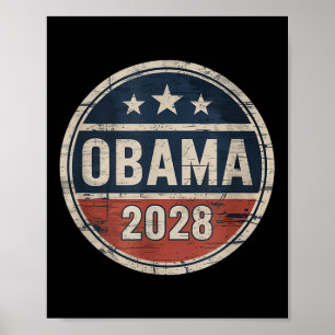 Affiche Élection patriotique Vintage d'Obama en 2028