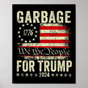 Affiche Élection poubelle 2025 Trump Vote pour Trump Prési