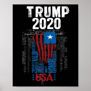 Affiche Élection présidentielle de Donald Trump partisan r
