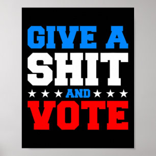 Affiche Élections Drôle - Donner Un Vote Et Voter