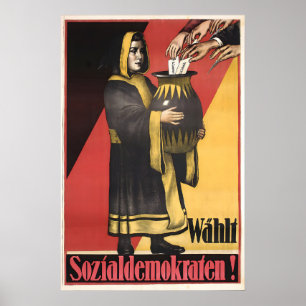 Affiche électorale années 1920 Parti travailliste 