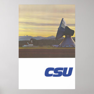 Affiche électorale CSU Erdfunkstation Raisting