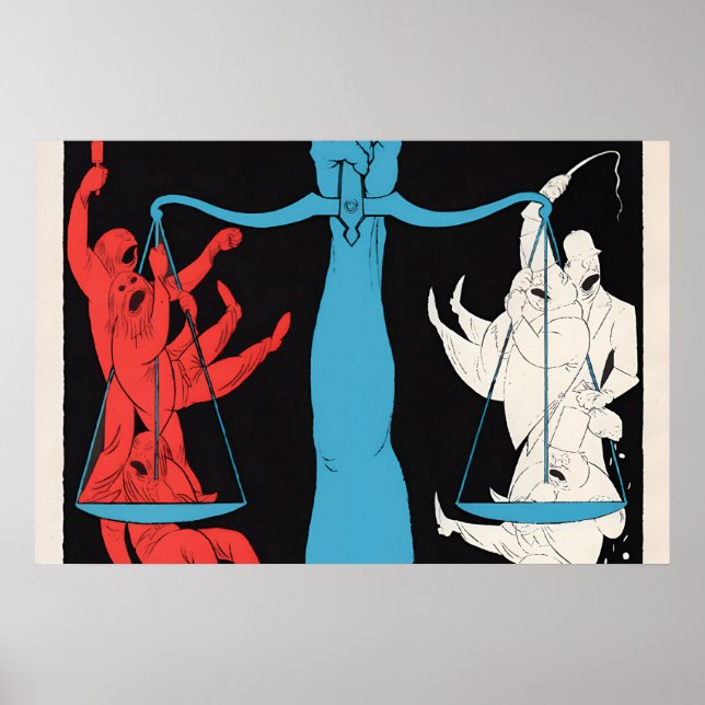 Affiche électorale des années 1920 DDP contre la d (Devant)