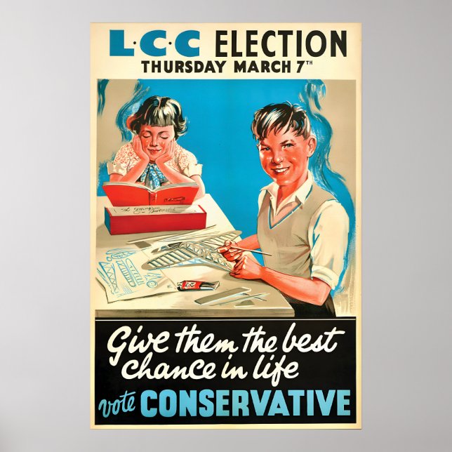 Affiche électorale du Parti conservateur britanniq (Devant)