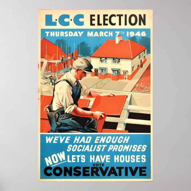 Affiche électorale Parti conservateur britannique  (Devant)