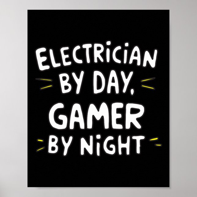Affiche Électricien (Devant)