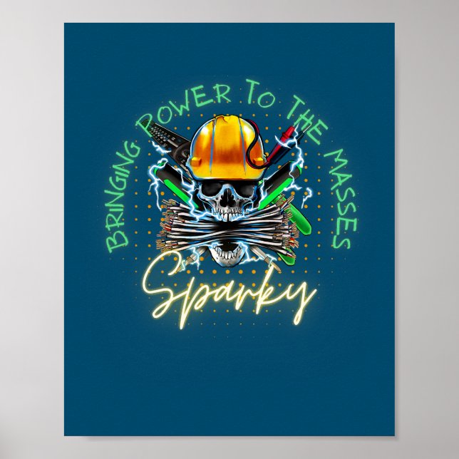 Affiche Électricien (Devant)