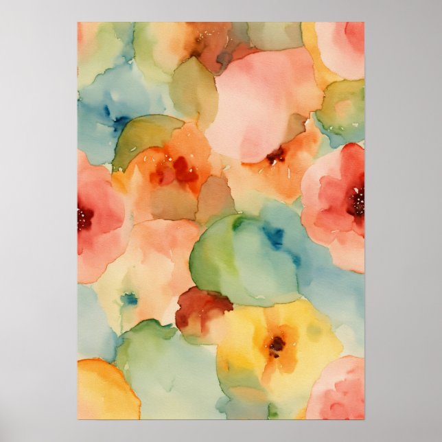 Affiche Elégance Artisanale : Aquarelle artisanale Ar (Devant)