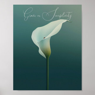 Affiche Elégance dans la simplicité : La Calla Lily