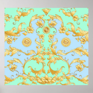 Affiche Élégance de la Renaissance baroque Rococo