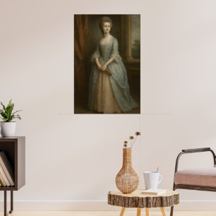 Affiche "Elégance de l'ère Portrait de dame britannique