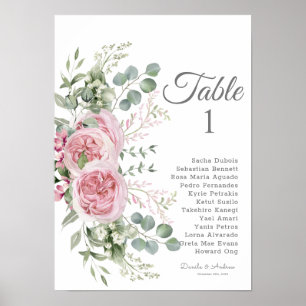 Affiche Elégance dévoilée Aquarelle Florale Mariage Place