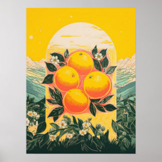 Affiche Élégance du verger ensoleillé