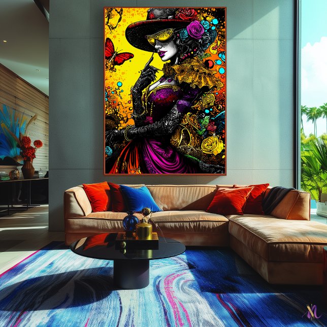 Affiche Élégance gothique baroque - mystérieuse Victorienn (Créateur téléchargé)