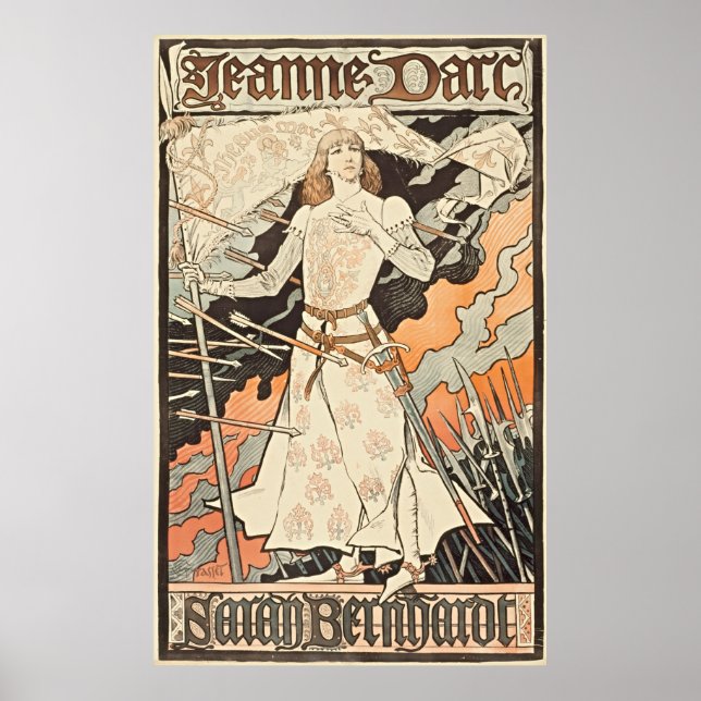Affiche Elégance intemporelle : Jeanne d'Arc-Sarah Bernhar (Devant)