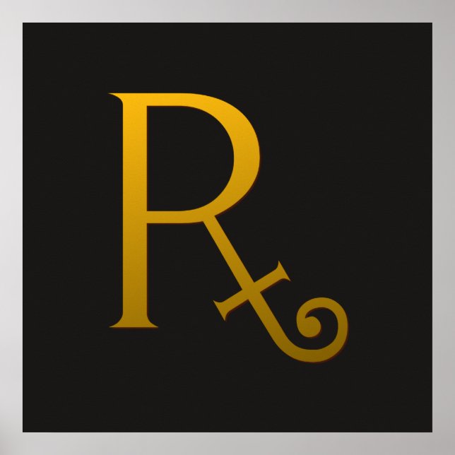 Affiche Élégance Or 17 Imprimer (Devant)