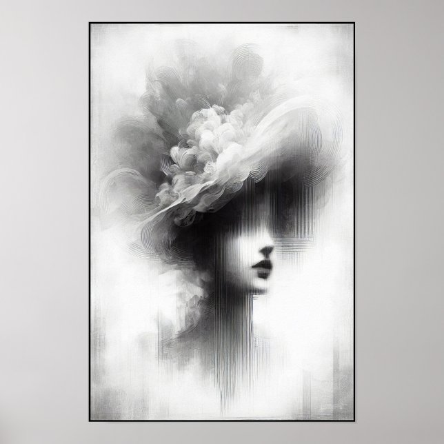 Affiche Élégance silencieuse Abstraite (Devant)