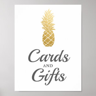 Affiche Élégance tropicale   Cartes Et Cadeaux À Ananas Si