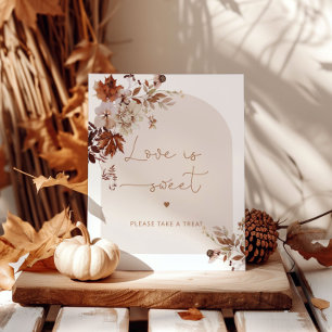 Affiche Élégant automne L'amour est doux prendre un plaisi