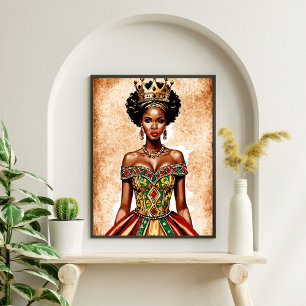 Affiche Elégant Black Queen Wall Art - Pourcentage habilit