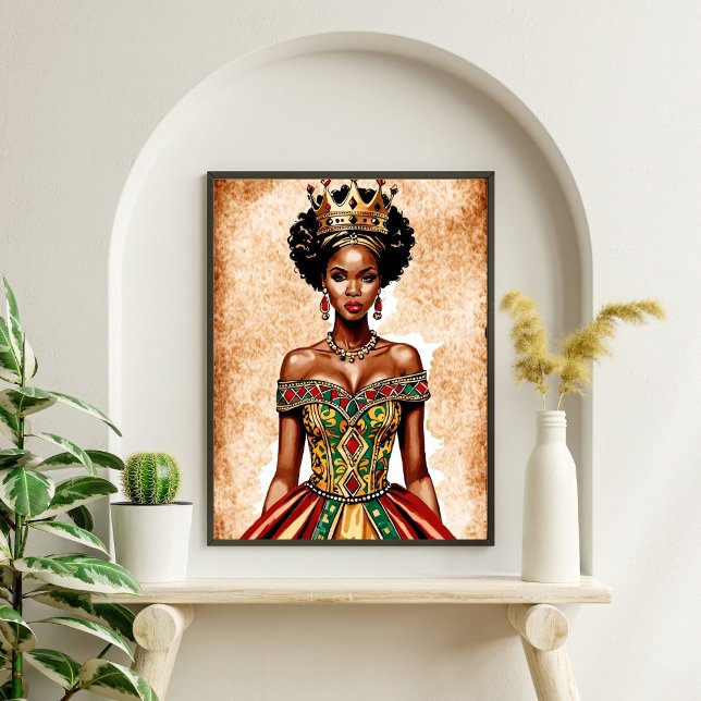 Affiche Elégant Black Queen Wall Art - Pourcentage habilit (Créateur téléchargé)