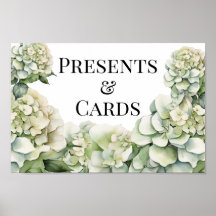 Elégant blanc vert aquarelle mariage floral